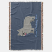 French Bulldog Mom Deken (Voorkant Verticaal)