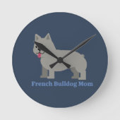 French Bulldog Mom Ronde Klok (Voorkant)