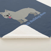 French Bulldog Mom Sherpa Deken (3/4)