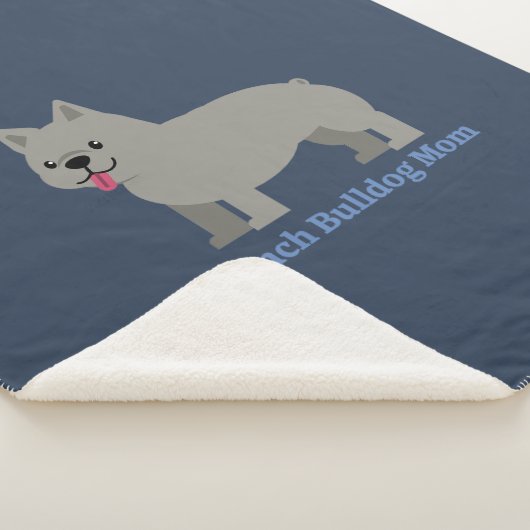 French Bulldog Mom Sherpa Deken (3/4)