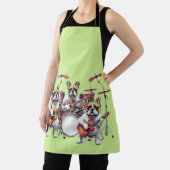 French Bulldog Musikband Französische Bulldoggen Schort (Insitu)