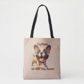 French Bulldog - Naam hond toevoegen, Tekst wijzig Tote Bag (Voorkant)