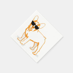 French Bulldog Napkins Servet