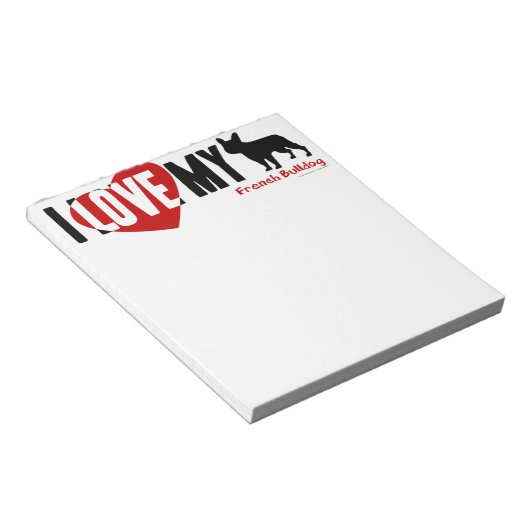 French Bulldog Notitieblok (Schuin)