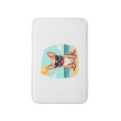 French Bulldog on Vacation Badmat (Voorkant Verticaal)