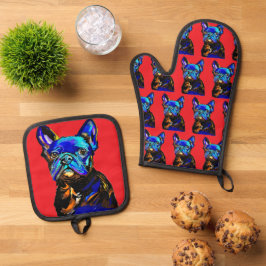 French Bulldog Ovenwant & Pannenlap Set