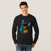 French Bulldog Paint Splatter Frenchie  Splatter T-shirt (Voorkant volledig)