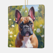 French Bulldog | Pet Painting Dog Art Keramisch Ornament (Links)
