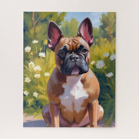 French Bulldog Pet Painting Dog Art Legpuzzel (Verticaal)