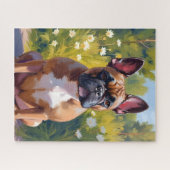 French Bulldog Pet Painting Dog Art Legpuzzel (Horizontaal)