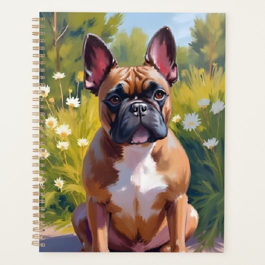 French Bulldog Pet Painting Dog Art Planner (Voorkant)