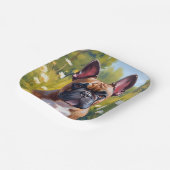 French Bulldog | Pet Painting Dog Papieren Bordje (Gebogen)