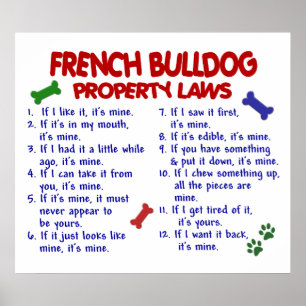 FRENCH BULLDOG PL2 POSTER