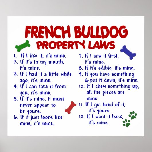 FRENCH BULLDOG PL2 POSTER (Voorkant)