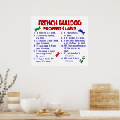 FRENCH BULLDOG PL2 POSTER (Keuken)