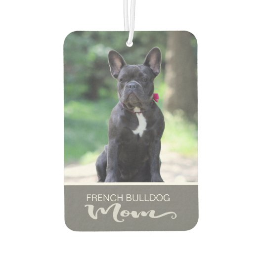 French Bulldog Plaats het Afbeelding van uw hond Luchtverfrisser (Achterkant)