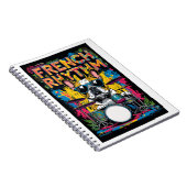 French Bulldog Playing Drums Notitieboek (Rechterzijde)