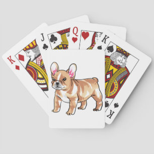 French Bulldog Pokerkaarten