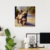 French Bulldog Poster (Thuiskantoor)