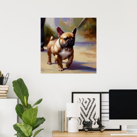 French Bulldog Poster (Thuiskantoor)