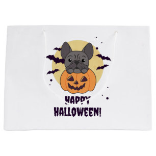 French Bulldog Pumpkin Sweet Dogs Happy Halloween Groot Cadeauzakje