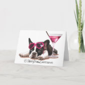 French Bulldog Puppy Kaart (Achterkant)