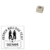 French Bulldog Puppy Liefde Scrapbooking Rubberstempel (Gestempeld)