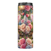 French Bulldog Puppy Rose Garden Wrap Thermosbeker (Achterkant)