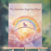 French Bulldog Rainbow Bridge Acrylic Sign Acryl Bord (Neutraal)