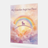 French Bulldog Rainbow Bridge Acrylic Sign Acryl Bord (Hoek)