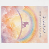 French Bulldog Rainbow Bridge Memorial Fleece (Voorkant (Horizontaal))