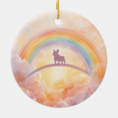 French Bulldog Rainbow Bridge Memorial Ornament (Achterkant)