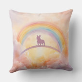 French Bulldog Rainbow Bridge Memorial Throw Kussen (Achterkant)
