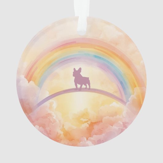 French Bulldog Rainbow Bridge Ornament (achterkant)