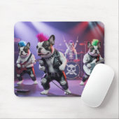 French Bulldog Rockers Mousepad Muismat (Met muis)