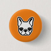 French Bulldog Ronde Button 3,2 Cm (Voorkant)
