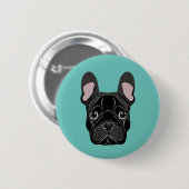 French Bulldog Ronde Button 5,7 Cm (Voorkant /achterkant)