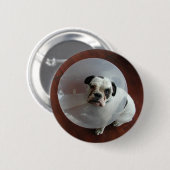 French Bulldog Ronde Button 5,7 Cm (Voorkant /achterkant)