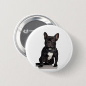 French Bulldog Ronde Button 5,7 Cm (Voorkant /achterkant)