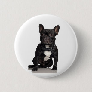 French Bulldog Ronde Button 5,7 Cm