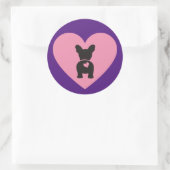 French Bulldog Ronde Sticker (Tas)