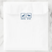 French Bulldog Ronde Sticker (Tas)