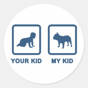 French Bulldog Ronde Sticker