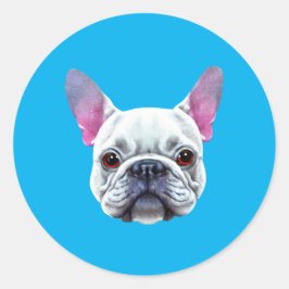 French Bulldog Ronde Sticker