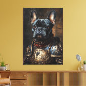 French Bulldog Royalty Canvas Afdruk (Insitu (Woonkamer))