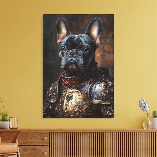 French Bulldog Royalty Canvas Afdruk (Insitu (Woonkamer))