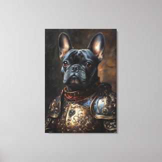 French Bulldog Royalty Canvas Afdruk
