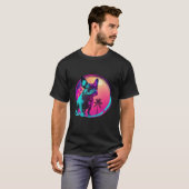 French Bulldog s Synthwave Dreamscape T-shirt (Voorkant volledig)