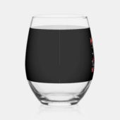 French Bulldog Santa Claus Hat Merry Christmas Dog Wijnglas Zonder Voet (Rechts)