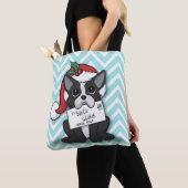 French bulldog Santa Claus Holiday Tote Bag (Dichtbij)